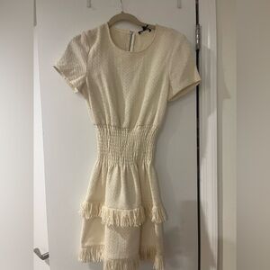 Cream mini dress